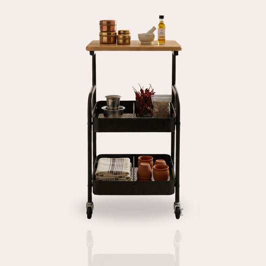 3-Tier Mobile Utility Trolley