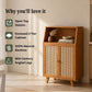 Premium Bamboo Coffee Station & Storage Cabinet