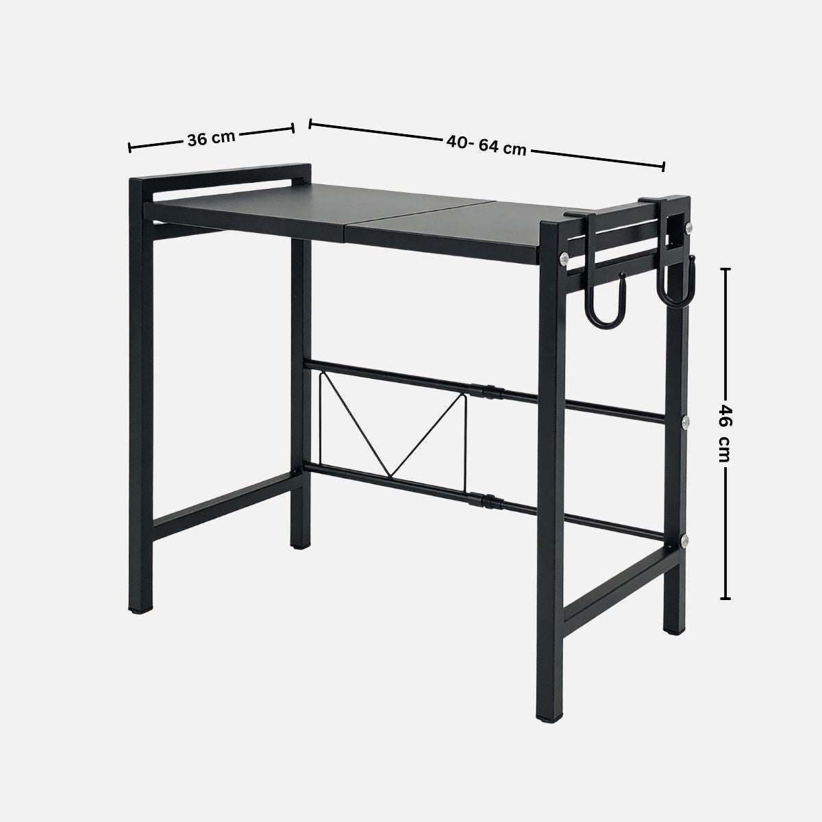 Expandable Carbon Steel Microwave & OTG Stand