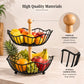 Circular Dual Tier Fruit & Vegetable Basket