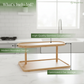 Bamboo Oval 2-Tier Kitchen Counter Organizer Rack