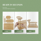 Bamboo Multi-Level Kitchen Organizer Rack