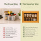 Bamboo Countertop Kitchen Cabinet with Fiber Glass-Style Finish