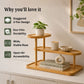 Bamboo Multi-Level Kitchen Organizer Rack