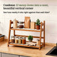 Bamboo 2-Tier Kitchen Counter Organizer Rack