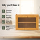 Bamboo Countertop Kitchen Cabinet with Fiber Glass-Style Finish