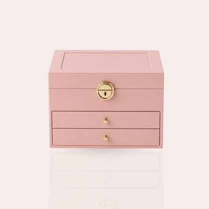 Multi-Tier Leather Vanity & Jewelry Organizer