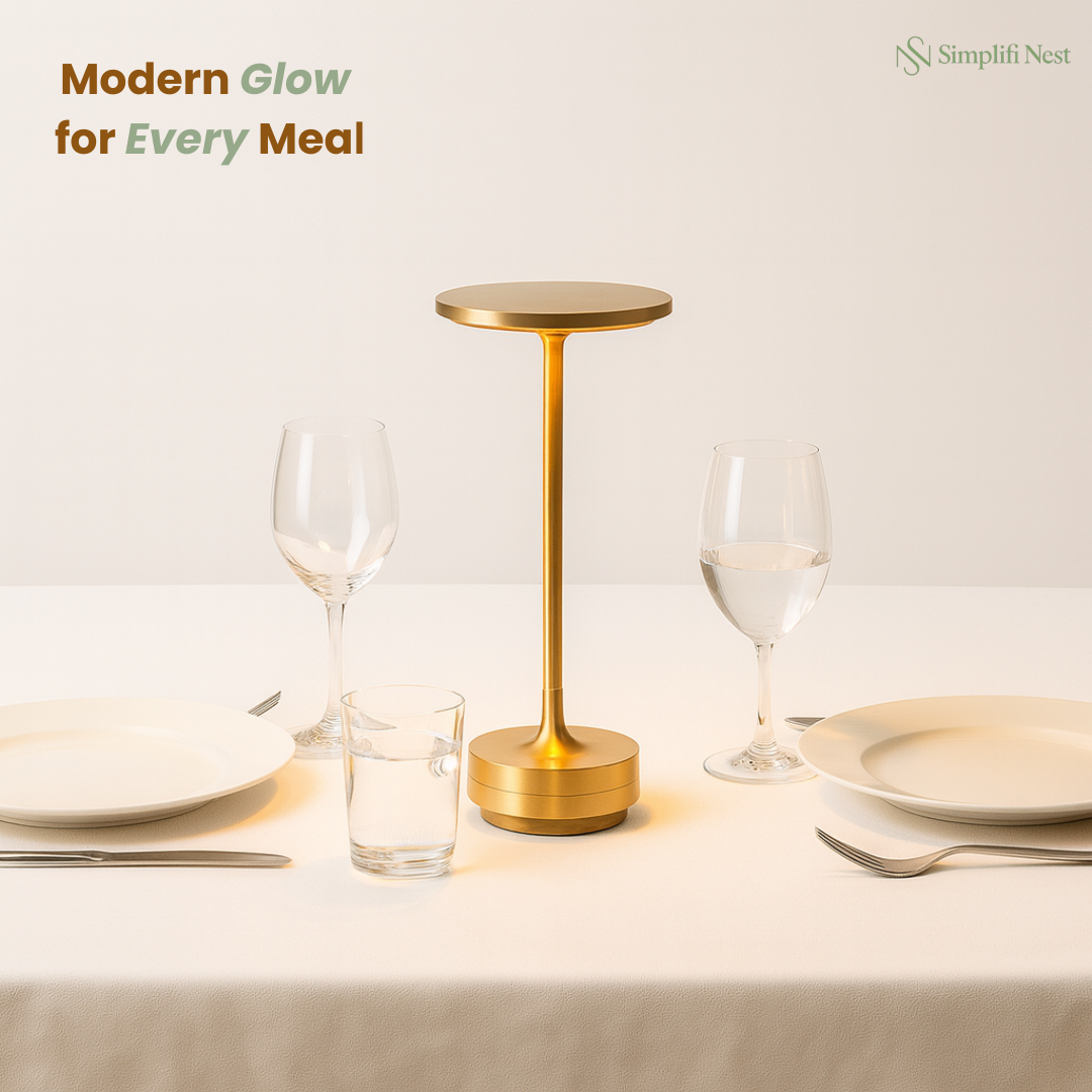 Premium Metal Touch LED Table Lamp with Heavy Base