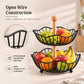 Circular Dual Tier Fruit & Vegetable Basket