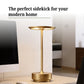 Rechargeable Cordless Metal Table Lamp | Touch Control | 3 Light Modes | Type-C | Heavy Base | 6–8 Hrs Battery