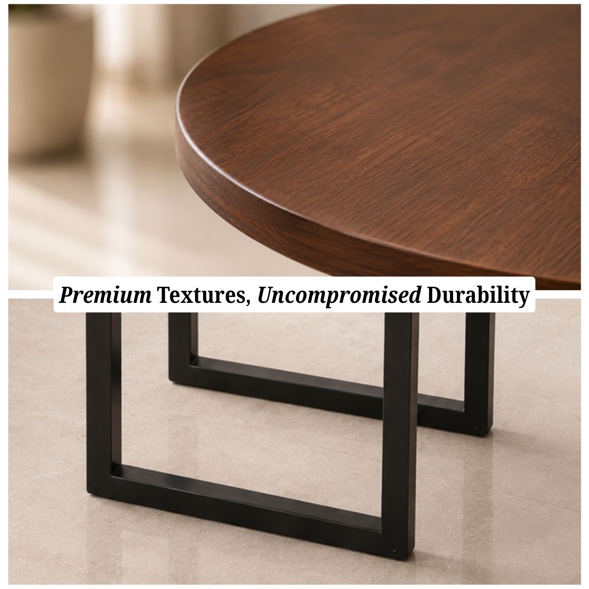Dual-Tier G-Shaped Side Table
