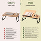 Foldable Bed Desk for Laptop & Kids Study – with Cup Holder & Tilting Tray