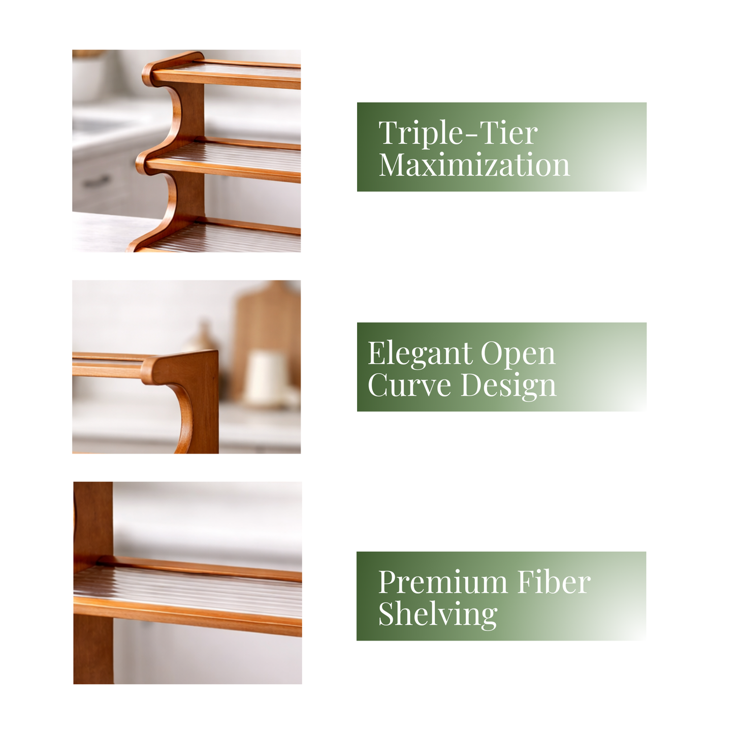 Fiber Panel Detail – SimplifiNest Premium Bamboo Rack Kitchen Organiser India