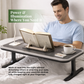 Portable Laptop Bed Station with LED Lamp & Charging