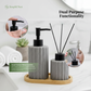 Artisan Ceramic & Bamboo 3-Piece Spa Set