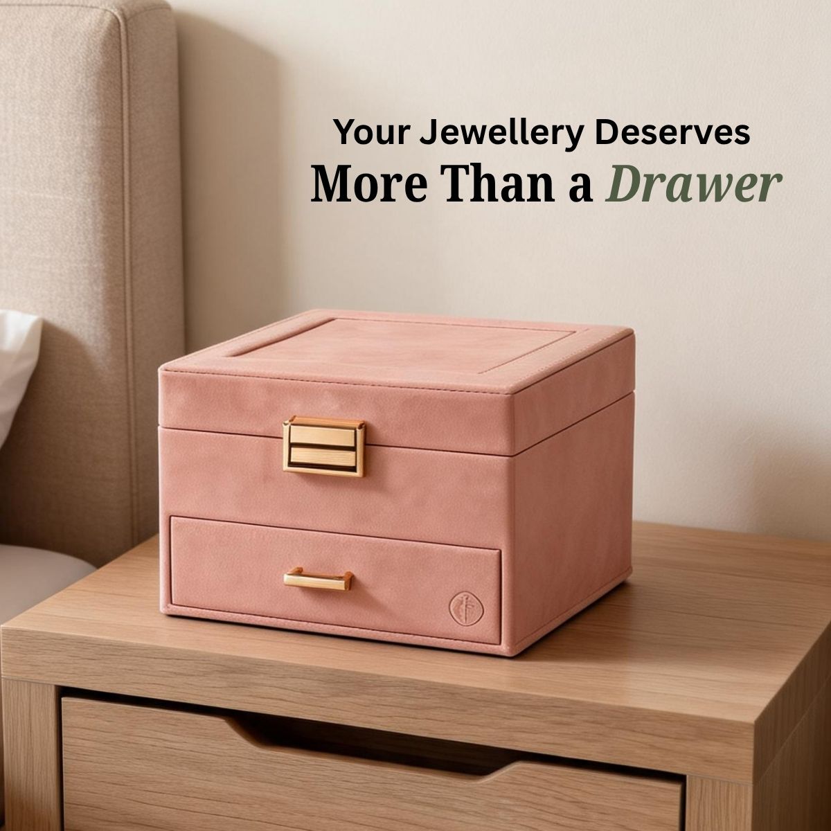 Large LED Jewelry & Makeup Organizer Box