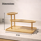 Bamboo Multi-Level Kitchen Organizer Rack