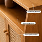 Premium Bamboo Coffee Station & Storage Cabinet