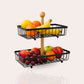 Rectangular Dual Tier Fruit & Vegetable Basket