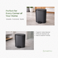 Matte Dustbin in Bathroom Setting India – SimplifiNest 5L Waste Bin Removable Bucket