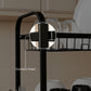 3-Tier Steel Dish Rack with Drip Tray - Black Matte | For Indian Kitchen Countertops