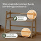 Bamboo 2-Tier Kitchen Counter Organizer Rack