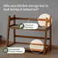 Bamboo 2-Tier Kitchen Counter Organizer Rack