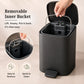 5L Matte Finish Dustbin with Removable Inner Bucket | Bathroom, Bedroom & Office