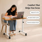 Adjustable Height Laptop Table & Standing Desk | 60–90cm | Wood + Iron