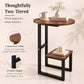 Dual-Tier G-Shaped Side Table