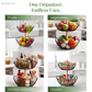 Circular Dual Tier Fruit & Vegetable Basket