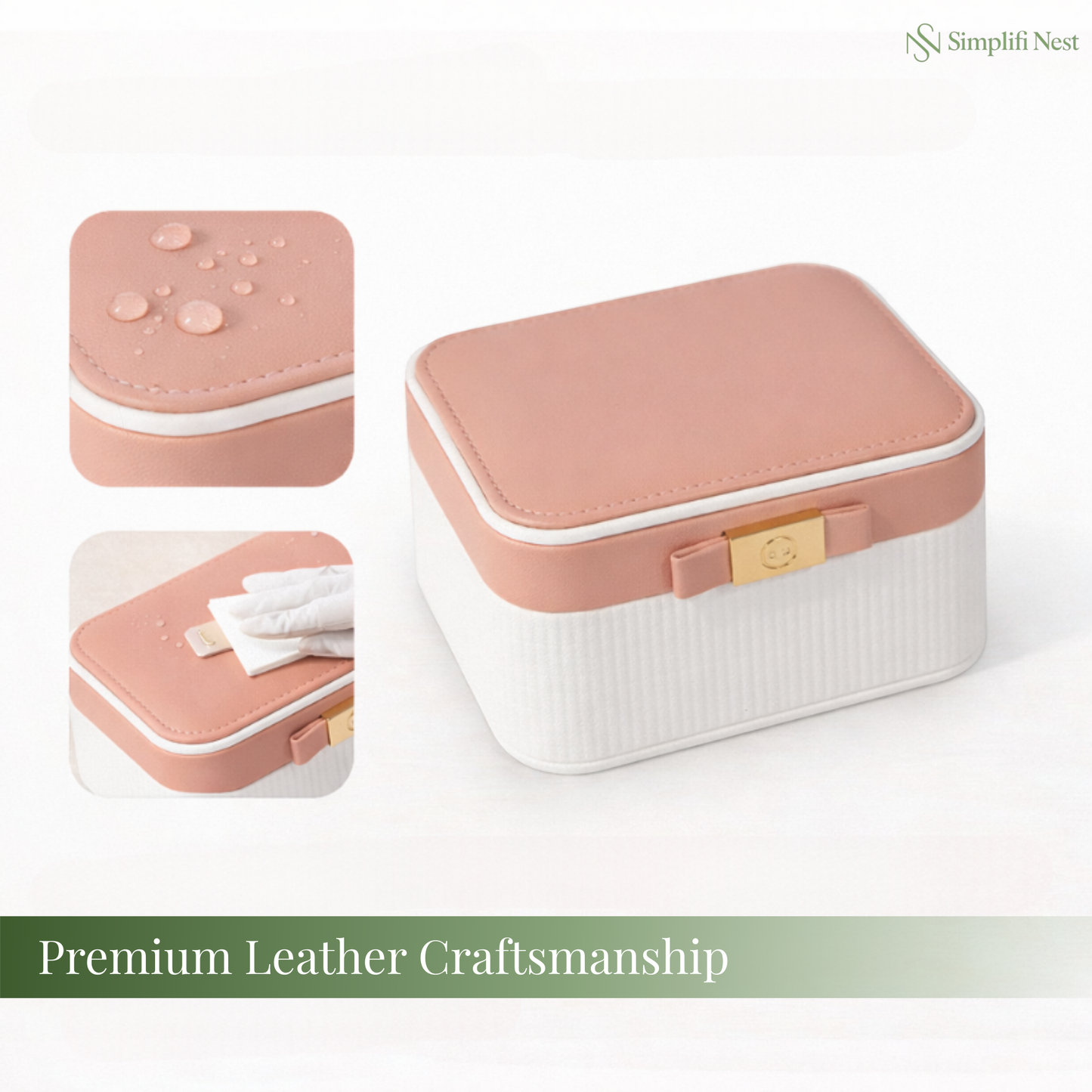 Premium Leather Jewelry & Travel Organizer