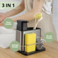 Dish Soap Dispenser with Sponge Holder & Tray - SimplifiNest
