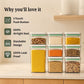 Pop Containers Set of 6 | Instant Vacuum | Airtight & BPA-Free Storage Containers