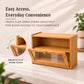 Bamboo Countertop Kitchen Cabinet with Fiber Glass-Style Finish