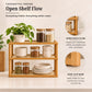 TriShelf Premium Bamboo Countertop Organizer Rack