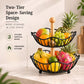 Circular Dual Tier Fruit & Vegetable Basket