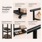Premium Heavy Duty Double Clothing Rack with Storage Sections