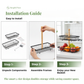 Rectangular Dual Tier Fruit & Vegetable Basket