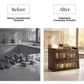 Fluted Fiber Door Texture Bamboo Build – Premium Countertop Cabinet – SimplifiNest India