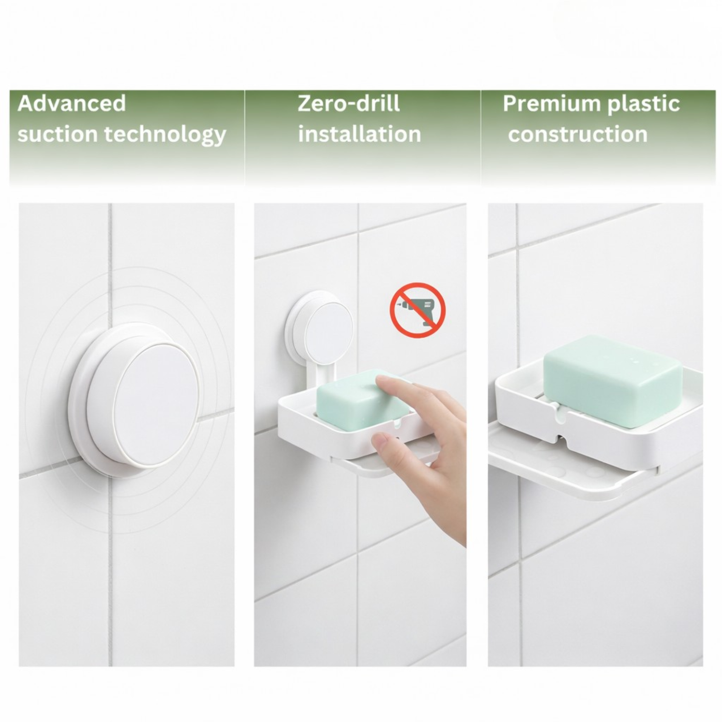 Suction Soap Stand with Tray