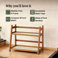 Bamboo 2-Tier Kitchen Counter Organizer Rack