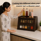 Bamboo Cabinet with Fluted Doors | Fits Under Wall Units | Spice & Cutlery Storage