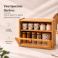Bamboo Countertop Kitchen Cabinet with Fiber Glass-Style Finish