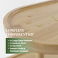 Bamboo Multi-Level Kitchen Organizer Rack