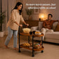 Classic 2-Tier Wood Serving Trolley