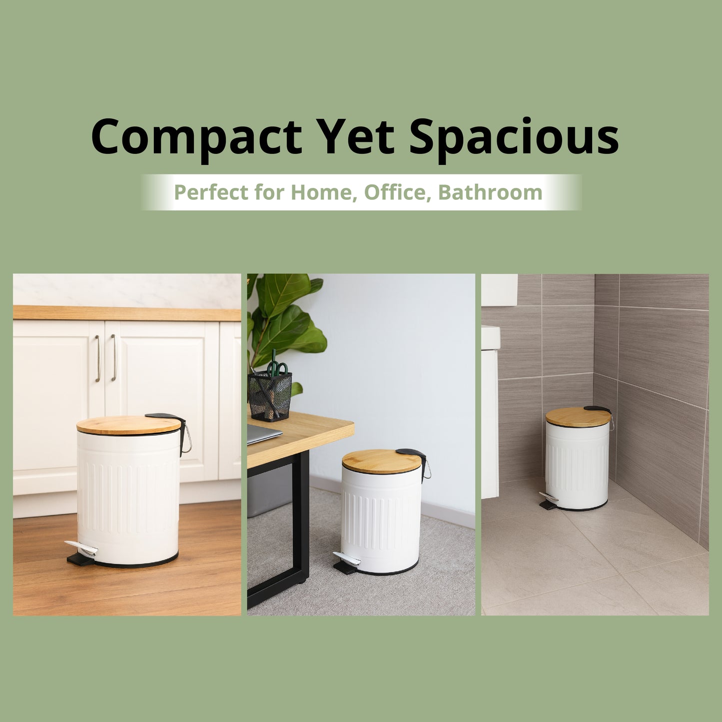 Premium Rust-Free Metal Dustbin - SimplifiNest