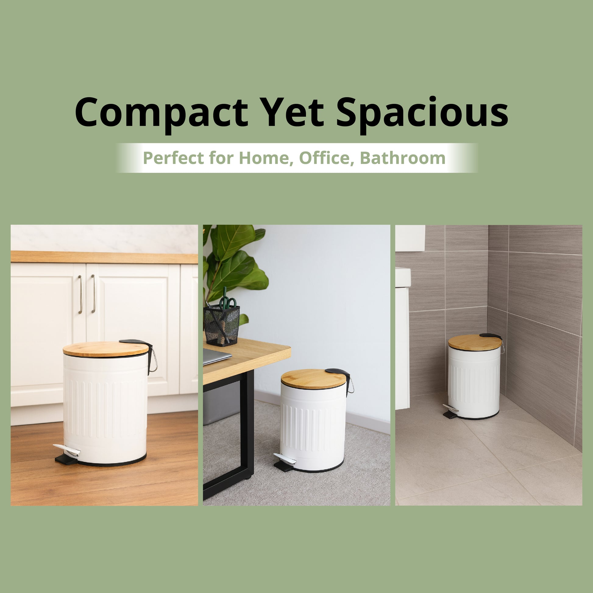 Premium Rust-Free Metal Dustbin - SimplifiNest