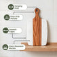 White Marble & Acacia Wood Chopping & Serving Board