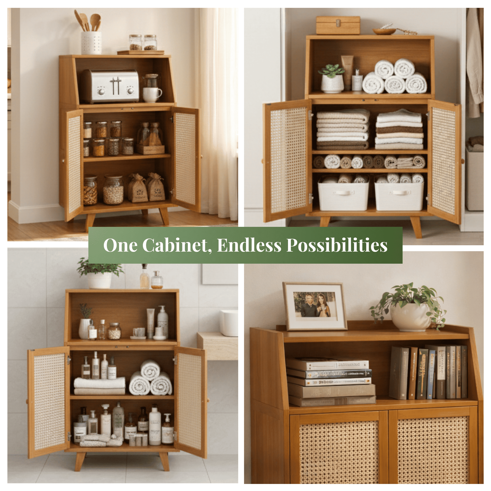 Fluted Glass Cabinet Door Detail – SimplifiNest Premium Bamboo Floor Storage Cabinet India